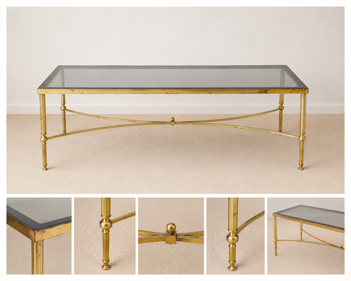 1960s brass glass - &,
