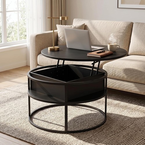Round lift top coffee - round,