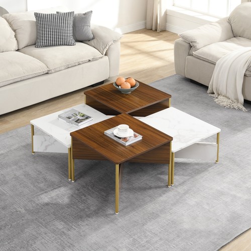 Nesting coffee tables set 4 - coffee, of