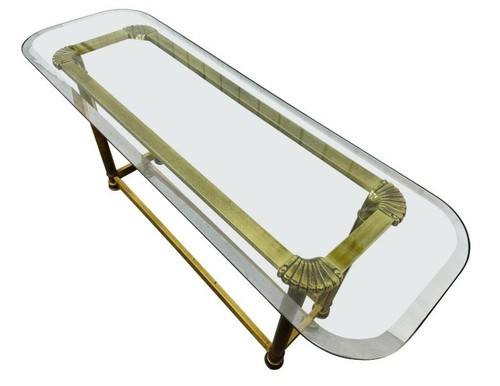 Vtg mastercraft brass glass - mastercraft,
