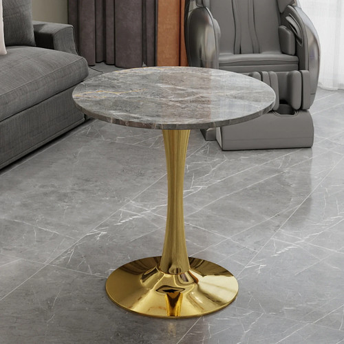 Coffee table marble - coffee, gold