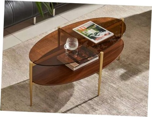 Oval coffee table mid century - table,, mid-century