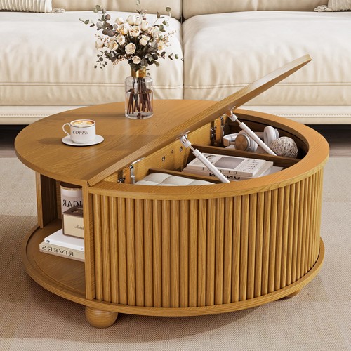 Fluted round coffee - fluted,
