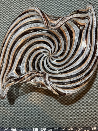 Murano glass dish mid century - murano,