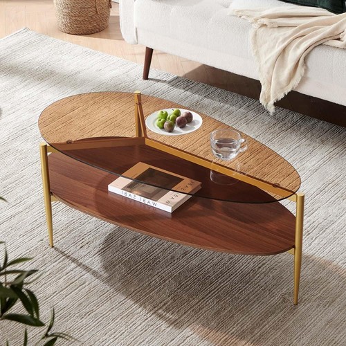 Gold mid century modern tier - modern, 2-tier