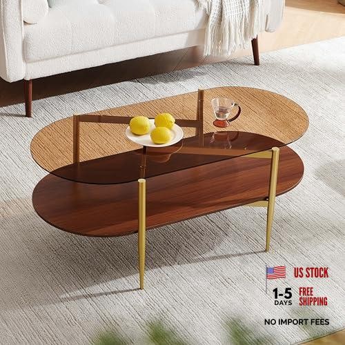 Modern mid century oval glass - mid-century,