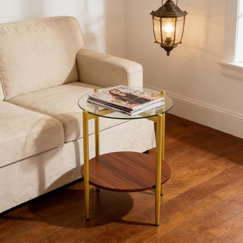 Mid century small round glass - century,